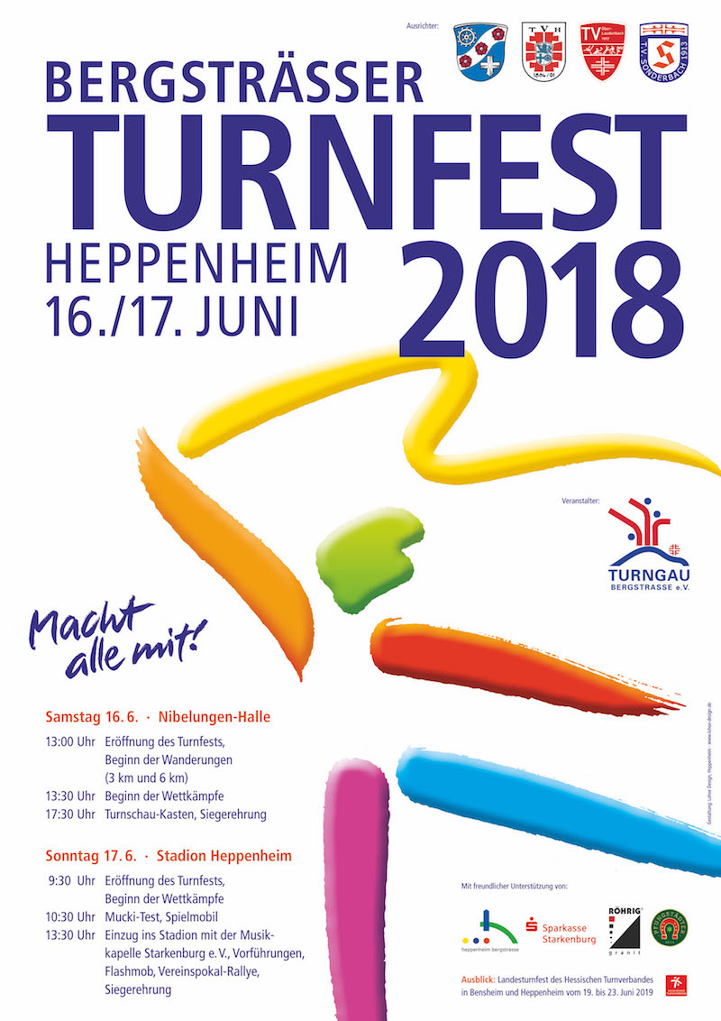 plakat bergstraesser turnfest 2018